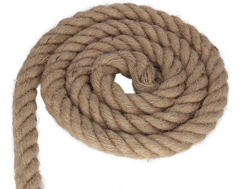 Cuerda Yute Natural Resistente 12 Mm X 10 Mts Decoración