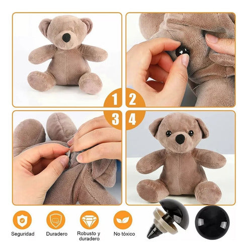Ojos De Seguridad Amigurumi Negro 200und Manualidades