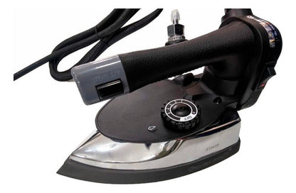 Plancha Industrial Silver Star Vapor Negra 1000w 110v