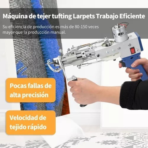 Maquina Para Tufting Electrica Alfombras Pistola Cutpile