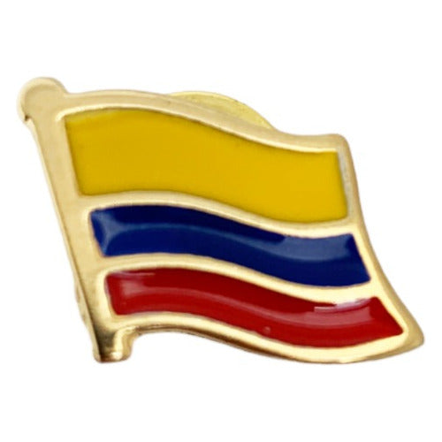 12 Pines Solapa Bandera De Colombia  Broche