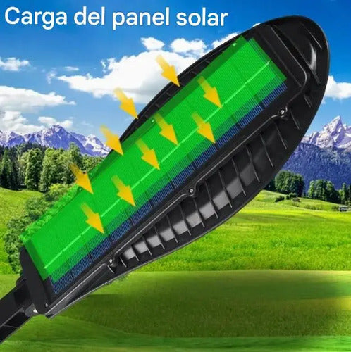 Lampara Solar Pared Impermeable Exterior 2500lm Sensor Movim 6v