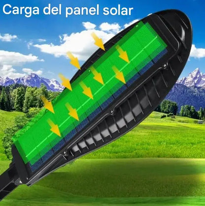 Lampara Solar Pared Impermeable Exterior 2500lm Sensor Movim 6v
