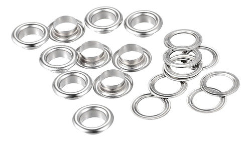 Ojalete Ojales Metalicos 3/16 Pulgada O 5mm Paquete X 50unid Plateado
