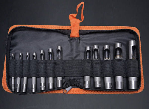 Kit De Corte De Troqueles Perforadores Huecas X 12 Pzs