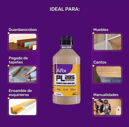 Pegante Profesional Multiusos Pl 285 Botella 375ml