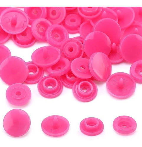 Broches Plasticos Presion 12.5mm Para Ropa Colores X 1000 Und