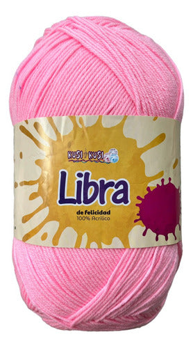 Madeja Lana Libra De Felicidad Acrílica 454 Gr Unidad X 942 Metros Rosa