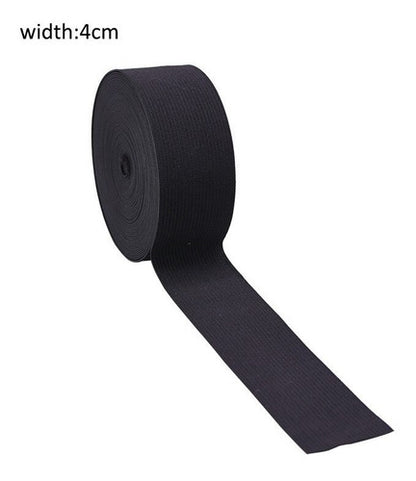 Elástico Resorte Caucho Negro De 4cm X46 Metros 1 Kilo