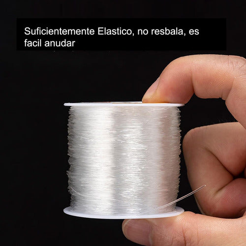 Hilo Elástico Para Pulseras Y Collares 0.06 Mm X100 Mts