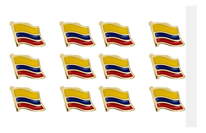 12 Pines Solapa Bandera De Colombia  Broche