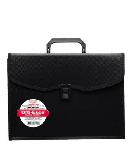 Archivador Offi-esco Fuelle 13 Bolsillo Translucido Carta