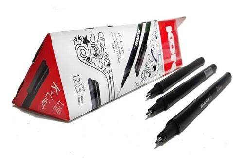 Micropunta K-liner Kores Negro Negro Negro