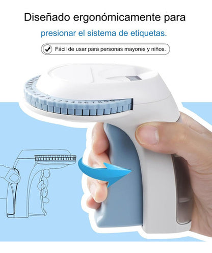 Rotuladora Etiquetadora Portatil Relieve Manual Mas 6 Cintas