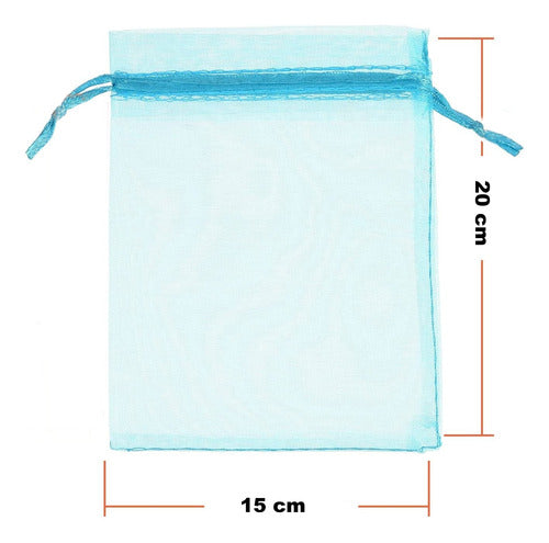 Bolsa De Organza 15cmx 20cm Paquete X 50und