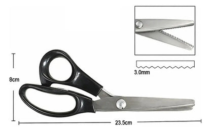 Tijeras Dentadas De Sastre Picos Finos 3 Mm Zigzag Para Tela