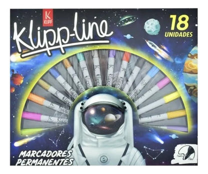 Marcador Klipp-line Mandala Caja X 18 Unidades X 3 Cajas