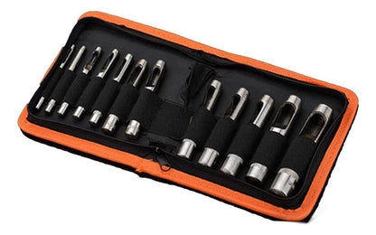 Kit De Corte De Troqueles Perforadores Huecas X 12 Pzs