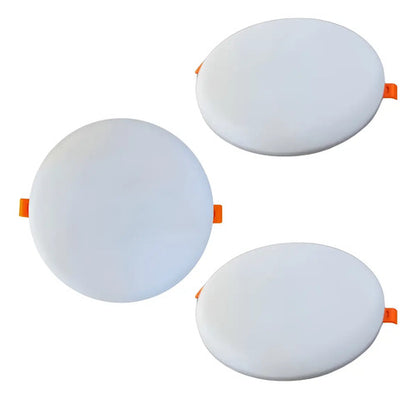 Panel Led Frameless De Incrustar Redondo 9w X6 Und