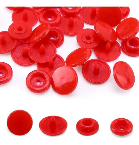 Broches Plasticos Presion 12.5mm Para Ropa Colores X 1000 Und