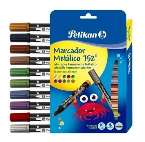 Marcadores Metalizados Pelikan 752 Metálicos 10 Unidades Default Title