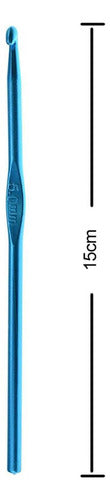 Kit De Agujas Crochet Tejer Aluminio 2.0mm A 6.5mm X 10 Unid