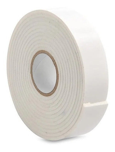 5 Cinta Adhesiva Doble Faz Espuma De 18 Mm X 3 Metros