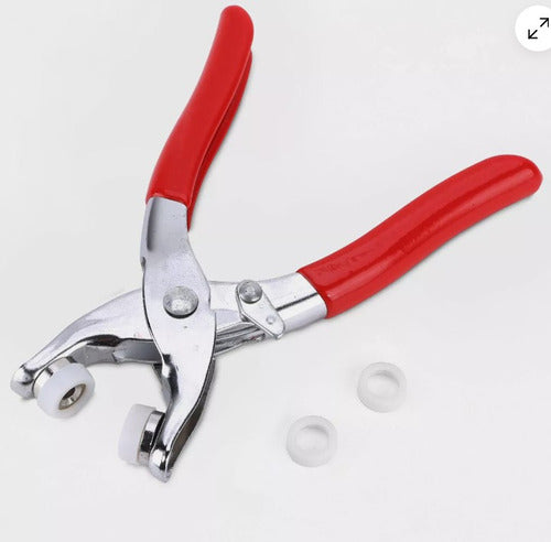 Kit Pinza Alicate Para Broches Metalicos+ 50 Broches