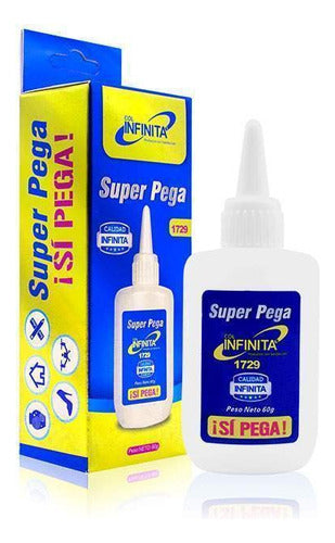 Pegamento Liquido Infinita Pegante Instantaneo No Toxic 60g