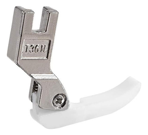 Pie Prensatelas Para Cremallera Maquina Industrial Teflon