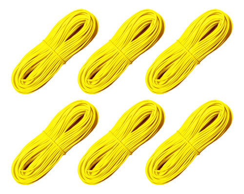 Madeja Mimbre Tubo Plastico Pvc Para Tejer 6 Und X 240m