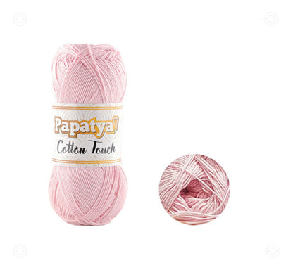 Lana Papatya Cotton Touch Algodon Tejido Ovillo 50g X 150mt