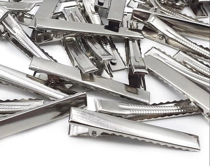 Hebillas Metalicas Para Pelo Pinza Plana 6,0 cm X 50 Unidades
