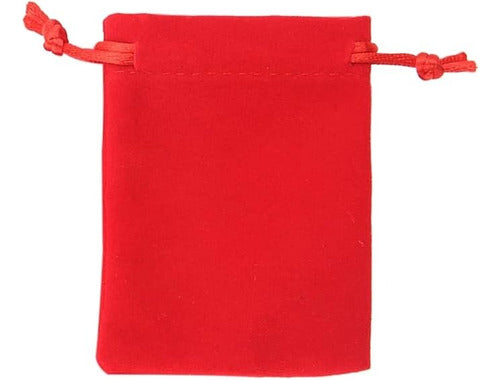 50 Bolsas Terciopelo Joyeria Bisuteria 7x9 Cm rojo