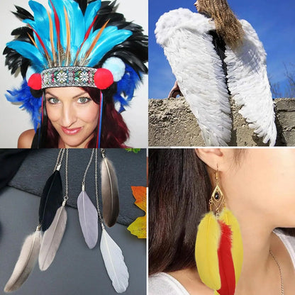 100 Plumas Decorativas Para Manualidades Disfraz