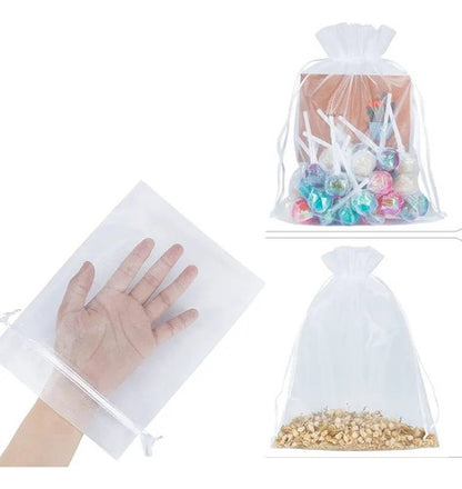 Bolsa De Organza 15cmx 20cm Paquete X 100und
