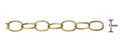 Cadena Dorada Bisuteria Y Ropa 13mm X 10 Metros