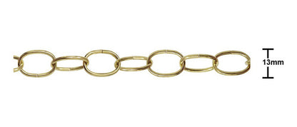 Cadena Dorada Bisuteria Y Ropa 13mm X 10 Metros