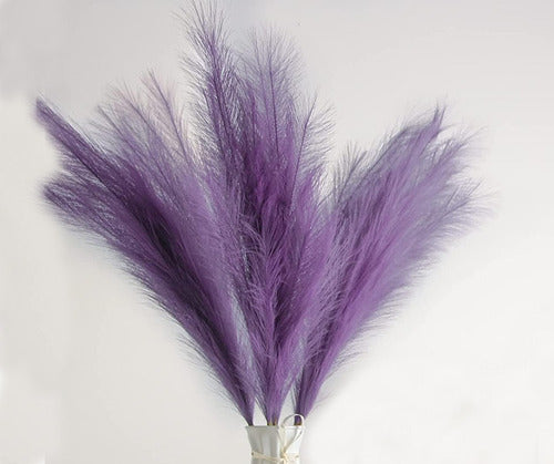 Pampas Decoración 5 Tallos Plantas Artificiales Ramo 80cm