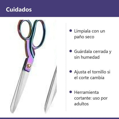 Tijera De Sastre 8 Pulgadas Acero Inoxidable Para Costura