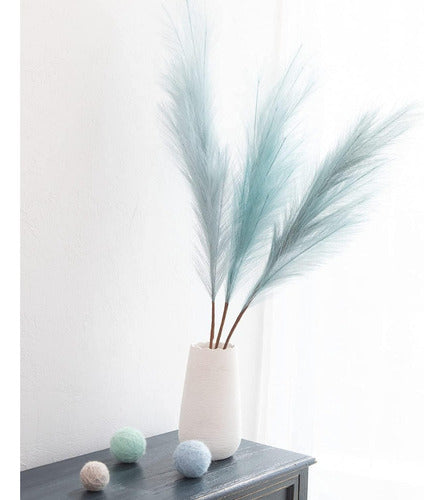 Pampas Decoración 5 Tallos Plantas Artificiales Ramo 80cm