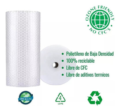 Rollo Plastico Papel Burbuja Embalaje 50cm X 50mts