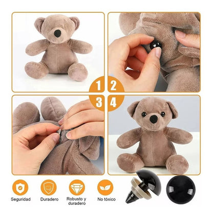 Ojos De Seguridad Amigurumi Negro 200und Manualidades