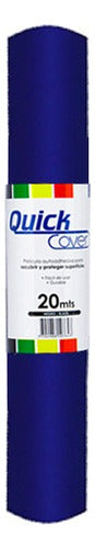 Papel Tapiz O Vinilo Adhesivo Azul Rollo 20 Mts Azul