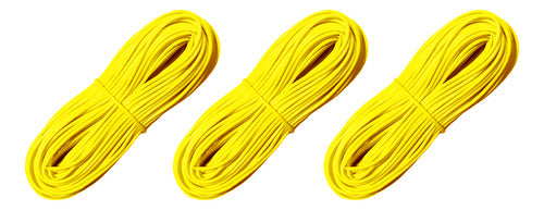 3 Madeja Mimbre Tubo Plastico Pvc Para Tejer X 120m