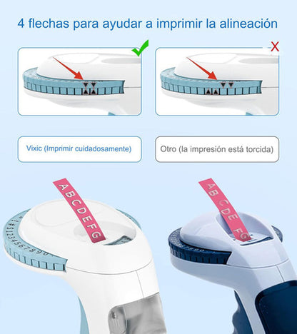Rotuladora Etiquetadora Portatil Relieve Manual Mas 6 Cintas