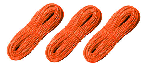 3 Madeja Mimbre Tubo Plastico Pvc Para Tejer X 120m