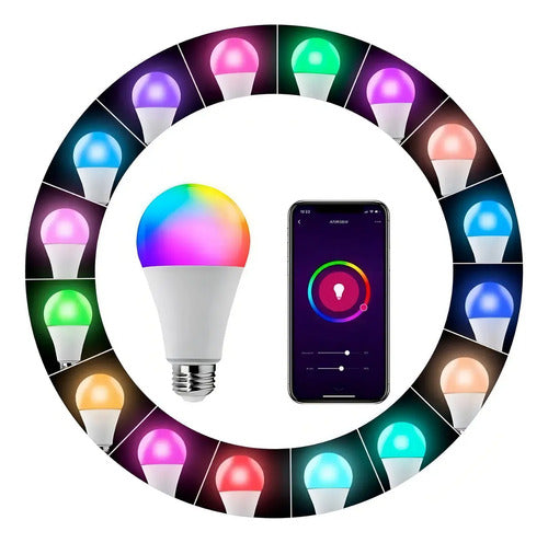 Mercury Smart Bombillo Led Wifi 9w Rgb Unidad 110v Multicolor