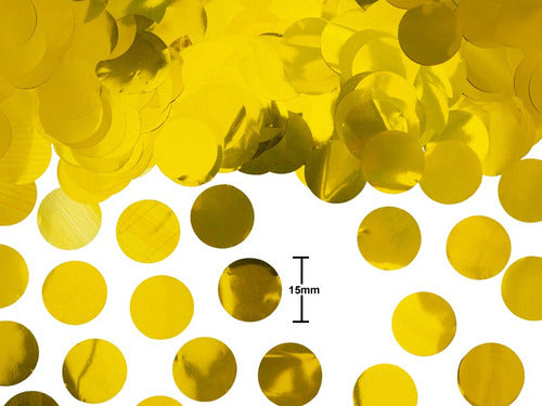 Lanzador Cañon Confeti Pequeño Confeti Circular  X6 Unidades
