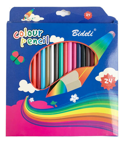 Kit Escolar Incluye 24 Colores 4 Reglas